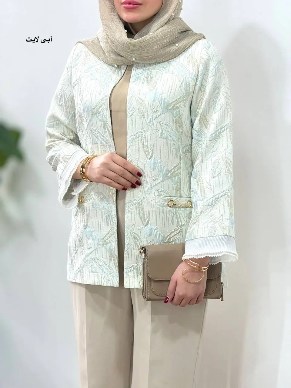 مانتو ژاکارد مجلسی آیسو فروزان